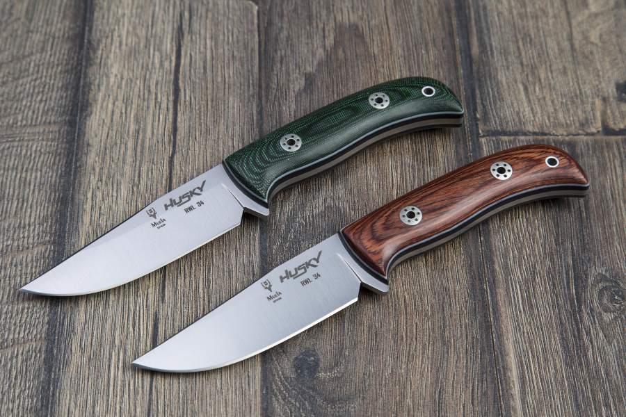 Nuevo cuchillo Muela serie HUSKY y acero RWL 34